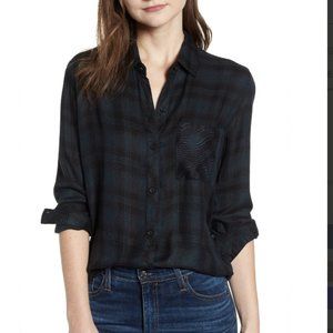 Rails Hunter Plaid Shirt, Charcoal/Shadow L
